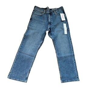 WRANGLER BLUE JEANS 36x29 RELAXED BOOT STRETCH COTTON DENIM NEW TAGS NWT